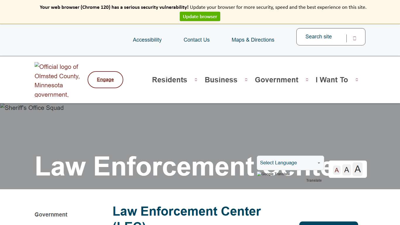 Law Enforcement Center (LEC) Olmsted County, MN